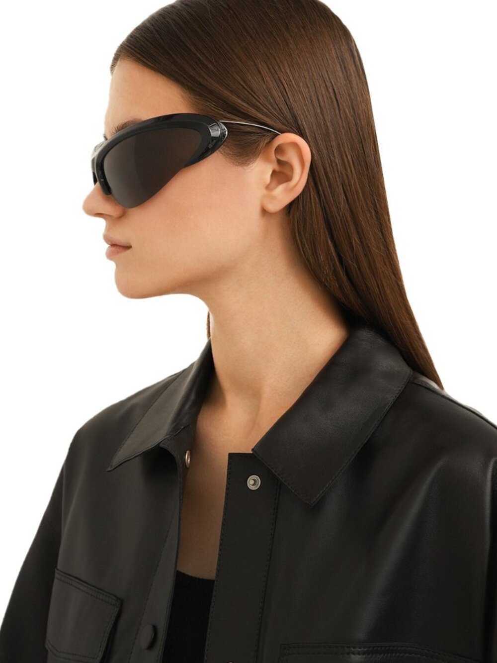 NEW BALENCIAGA BB0232S 001 BLACK UNISEX SUNGLASSES BALENCIAGA EYEWEAR - Picture 3 of 16